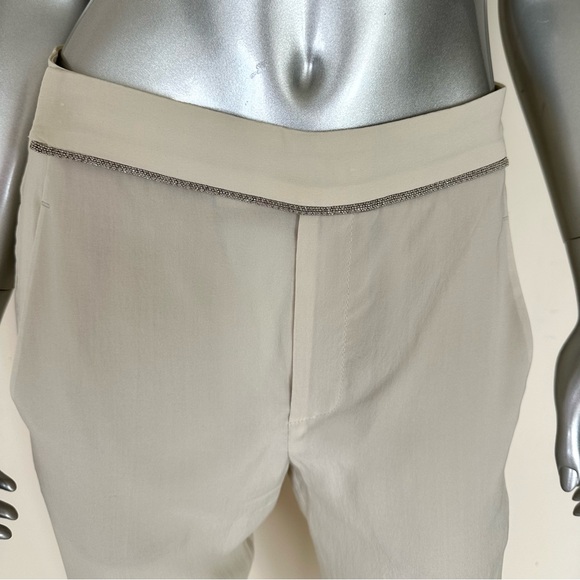 Brunello Cucinelli women silk capri pants size 6 US - Picture 2 of 9